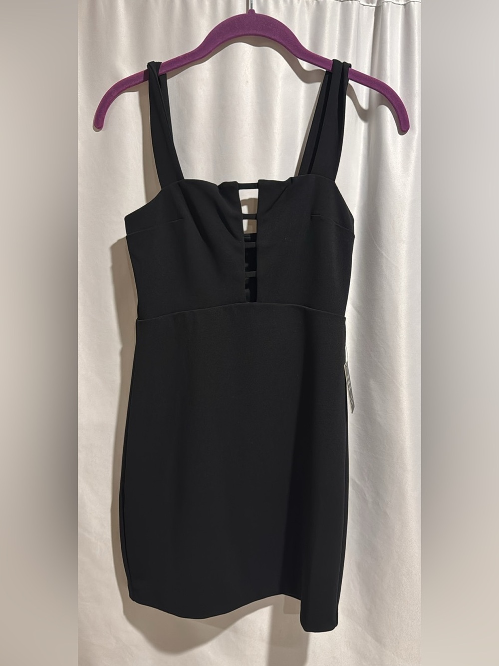 Express Black  Strappy Midi Dress